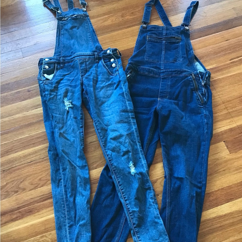 Bebe and Free People Overalls